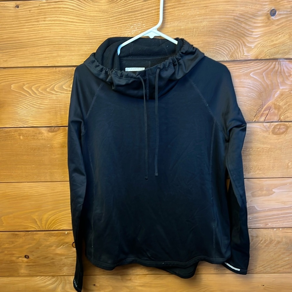 Columbia Hoodie Women's Pullover Black Lg Omni wick advanced evaporation light